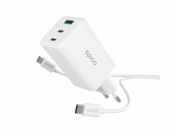 Epico UltraBoost EA40 65W GaN Wall Charger Bundle with USB-C to USB-C 1.2m Cable - bílá