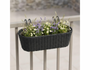 Květináč Domoletti 53000011109, plastový, O 50 cm, hnědý