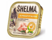 SHELMA Chicken and liver pate - mokré krmivo pro kočky - 100g