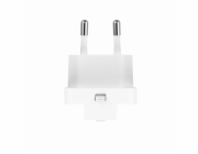 Swissten cestovní adaptér GaN USB-C + USB-A 45w výměnné vidlice (US, EU, UK) bílý