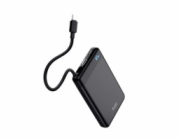 TRUST Powerbanka Fiera, 10000 mAh, S kabelem, 2x USB-C, černá
