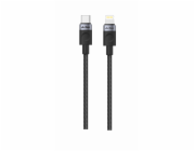 Kabel iPEAX 90010102 USB-C/Lightning 1m Black