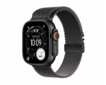 Apple Watch Ultra 3 GPS + Cellular 49mm Čierny titán s čiernym titánovým milánskym ťahom - S