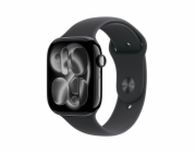 Apple Watch Series 11 GPS + Cellular 46mm Klavírny čierny hliník s čiernym športovým remienkom - S/M
