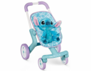 Smoby Kočárek pro panenky Stitch Můj první kočárek + plyšová hračka Stitch