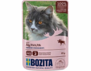 BOZITA Masové kousky v želé s losem – vlhké krmivo pro kočku – 85g
