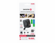 Swissten Power Bank All-In-One Pro S Výměnnými Vidlicemi (USA, EE, UK) 10000 mAh 20W Černá