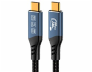 PREMIUMCORD Kabel USB4™ Version2.0 80Gbps 16K@60Hz 240W Thunderbolt 3 a 4 kabel 1m