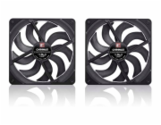 Noctua NF-A14x25 G2 PWM Sx2-PP chromax.black (schwarz, PWM-Anschluss, 2 Lüfter, 140 mm)