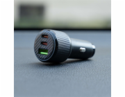 Swissten  Cl Adaptér 2x USB-C PD + USB-A, 95W Černý