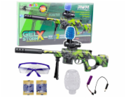 LeanToys AWM Rifle pro vodní míčky hydrogelové zelené brýle 61 cm