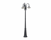 DOMOLETTI Lampa Korna, 15W, 3XE27, IP44, černá, 60,8 cm x 212 cm