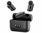 Ulanzi 2x Bezdrátový mikrofon 100m pro telefon s USB Type-C USB-C / A200 / Skutečná velikost: A046