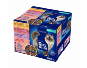 OPTIVITAL Box with chicken, beef, lamb, salmon Box - mokré krmivo pro kočky - 24x85g