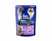 OPTIVITAL Tasty shreds in gravy with lamb - mokré krmivo pro kočky - 85g