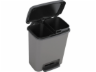 KIS Koš na odpad Compatta recycling 12 + 12 l šedý
