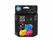 HP 302/304 Tri-color/Black Ink Cartridge 2-Pk