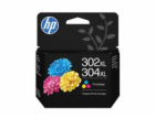 HP 302XL/304XL Tri-clr Original Ink Cartridge (300 pages)