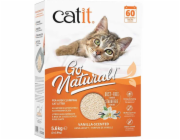 WOWPAW Go Natural Pea Husk Litter, stelivo pro kočky, silné hrudkování, vanilkové, vyrobené z hrachových skořápek, 5,6 kg