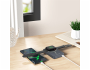 Swissten Powerbanka Swissten FUSION Univerzální externí baterie MagSafe / Apple Watch / 10000 mAh stříbrná