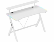 Herní stůl Huzaro Hero 1.9 RGB, bílý