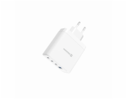 Nabíječka Swissten SWISSTEN CORE GaN 100W síťový adaptér, 4portový, 2x USB-C PD 100W + 1x USB-C PD 20W + 1x US
