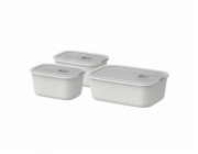 Mepal Sada tří nádob EasyClip 2.0 2x450ml + 1000ml bílá