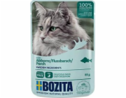 BOZITA Masové kousky v želé s okounem – vlhké krmivo pro kočku – 85g