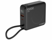 Gembird PB10-WPC15-LCD-01 Rychlonabíjecí powerbanka s bezdrátovou nabíječkou, 20W, 10000 mAh, černá