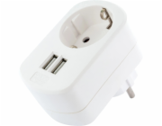 Schwaiger Schwaiger USB Ladeadapter 230V s Steckdose weiß