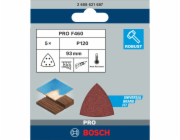 Brusný list Bosch Delta F460 Best for Wood and Paint, balení 5 kusů, zrnitost 120