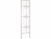 Železná mřížka Trellis s práškovým nástřikem, bronzová, obdélníková, 180 cm x 46 cm x 8,5 cm