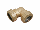 Koleno 90 stupňů pro PE trubku 32 mm (1 1/4") mosaz