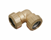 Koleno 90 stupňů pro PE trubku 32 mm (1 1/4") mosaz