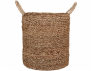 Košík z mořské trávy s uchy, O 30 cm x 32 cm, přírodní