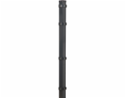 Rohový plotový sloupek pro dvojité pletivové panely, antracit, 6 cm x 6 cm x 140 cm