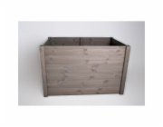 Vyvýšený záhon 115 cm x 76 cm x 72 cm šedý
