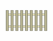 Předzahrádkový plot Füssen 180 cm x 90 cm antracitový