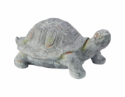 Dekorativní figurka želvy, tmavě šedý polyresin, 41,5 x 23 x 18,5 cm