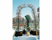 Netkaná textilie Videx Garden, tmavě zelená, 150 x 500 cm