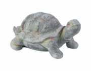 Dekorativní figurka želvy, tmavě šedá, polyresin, 28 x 15 x 13,5 cm