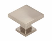 Nábytková úchytka Siro ve venkovském stylu 2506 kovová, efekt nerezové oceli 30 mm x 30 mm x 23 mm