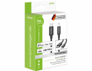 Synchronizační a nabíjecí kabel Schwaiger® Apple Lightning, černý, 0,5 m