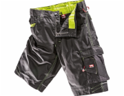 Pracovní kraťasy Bullstar Ultra Black-Lime, velikost 50