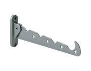 Sušák na prádlo Hettich, hliník-plast, stříbrný, délka 290 mm, 1 kus
