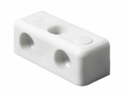 Plastový rohový spojovací blok Hettich 12 mm x 12 mm x 35 mm bílý 20 kusů