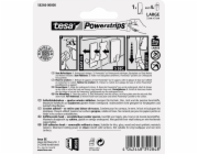 Samolepicí háčky Tesa, nerezová ocel, obdélníkové, se 4 proužky Powerstrips, velké