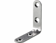 Konzola židle Hettich 50 mm x 50 mm x 15 mm, nerezová matná ocel, 4 kusy