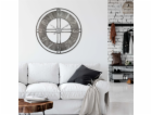 Nástěnné hodiny Wall-Art XL Industrial O 50 cm stříbrné