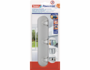 Chromovaná samolepicí lišta na háčky Tesa se 4 velkými proužky Powerstrips